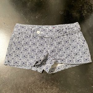 Red Camel blue/white print shorts